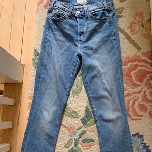 McGuire Valetta High-Rise Crop Straight Jeans 26